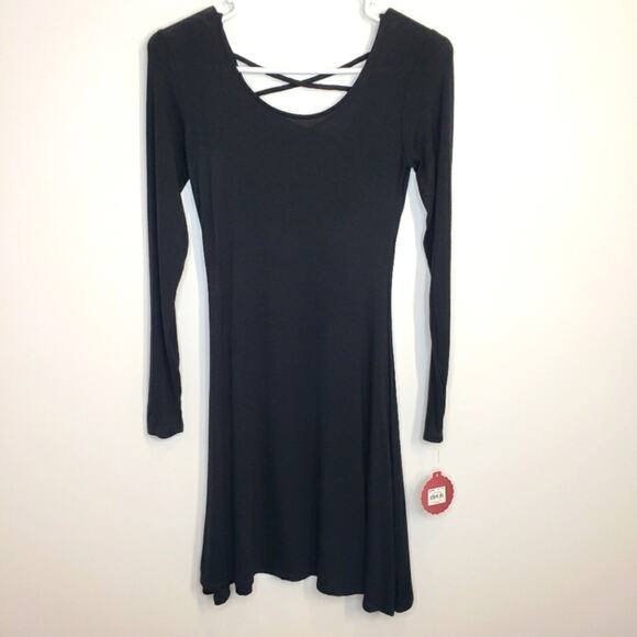 Long Sleeve Light Little Black Dress SO Authentic American Heritage XS - Picture 3 of 11